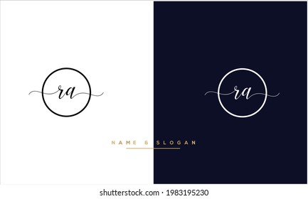 RA ,AR Abstract Letters Logo monogram
