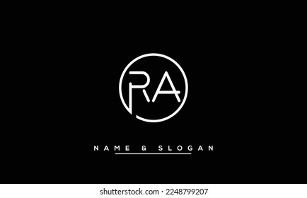 RA,  AR  Abstract  Letters  Logo  Monogram