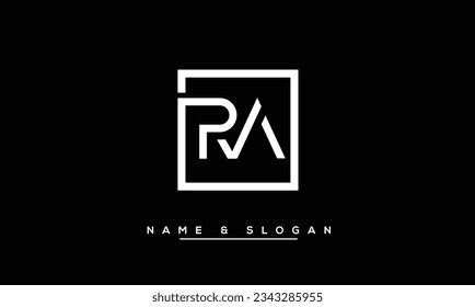 RA,  AR  Abstract  Letters  Logo  Monogram