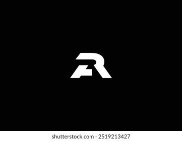 RA, AR Abstrakte Buchstaben Logo-Monogramm. Ursprünglicher RA Logo Design-Vektor. Minimales kreatives, anfängliches AR-Logo und RA-Logo