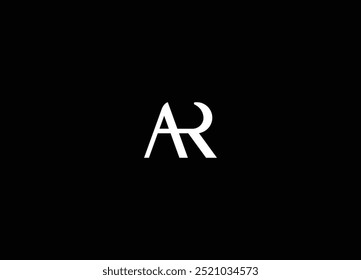 RA, AR Abstrakte Buchstaben Logo-Monogramm. Ursprünglicher RA Logo Design-Vektor. Minimales kreatives, anfängliches AR-Logo und RA-Logo