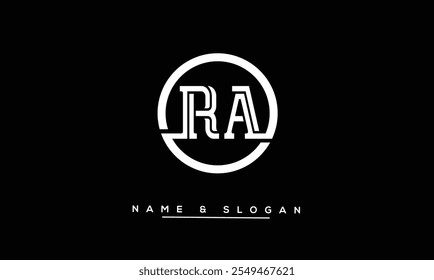 RA, AR Abstrakte Buchstaben Logo-Monogramm