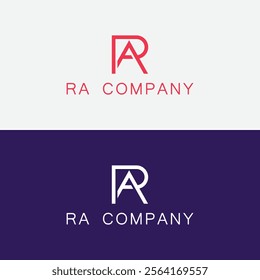 RA, AR Abstract Letters Logo Monogram. Initial RA Logo Design Vector. Minimal creative initial based AR logo and RA logo
