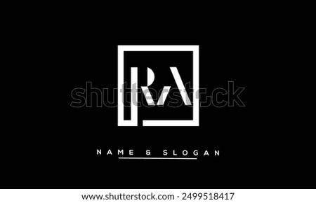 RA, AR Abstract Letters Logo Monogram