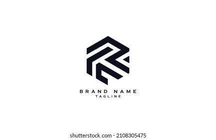 RA, AR, AP, PA, Abstract initial monogram letter alphabet logo design