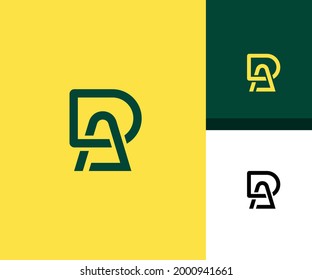 RA, AR logo design vector 