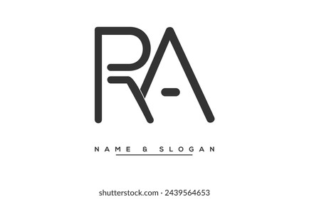 RA,  AR,  R, A Abstract Letters Logo Monogram