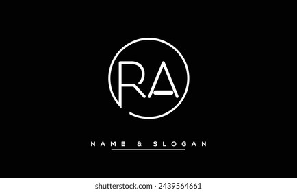 RA, AR, R, A Abstract Letters Logo Monogram