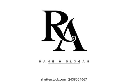 RA,  AR,  R, A Abstract Letters Logo Monogram