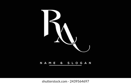 RA, AR, R, A Abstract Letters Logo Monogram