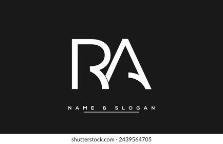 RA, AR, R, A Abstract Letters Logo Monogram