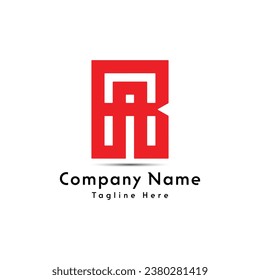 RA or BA letter creative logo design icon