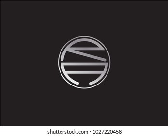 RA circle Shape Letter Design
