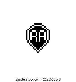 RA creative letter logo design concept for sale in high quality professional design that will print well across any print media