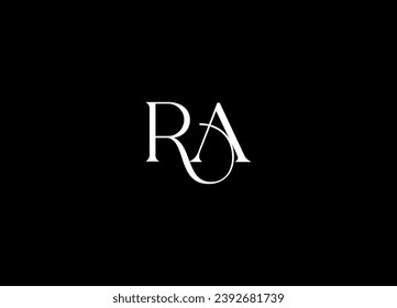 RA creative logo design and monogram logo