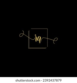 RA creative modern letters logo design template