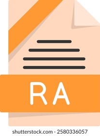 RA Flat Style Icon Design