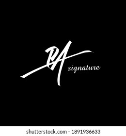 Logo manuscrito de RA para identidad