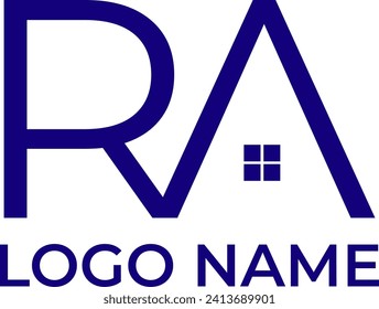 RA House initial logo design concept