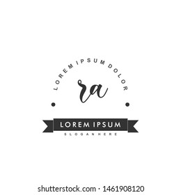RA Initial beauty monogram logo vector