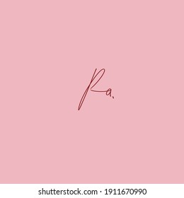 RA Initial Isolated Logo for Identity
