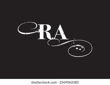 RA initial letter logo design and minimalist logo
