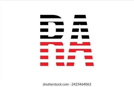 RA initial letter negative space minimal logo design vector. monogram, symbol, emblem, elegant, abstract, sign, typography, minimalist, premium, flag, business, company, corporate, commercial, brand