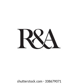 R&A Initial logo. Ampersand monogram logo