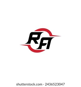 RA initial logo cool and stylish concept for esport or gaming logo as your inspirational