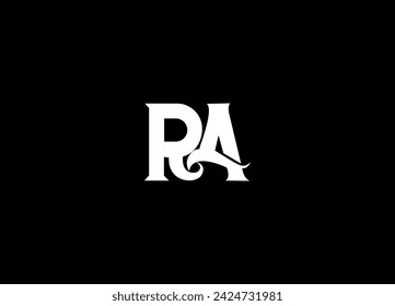 RA initial logo design and modern logo