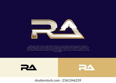 Plantilla inicial de logotipo de lujo moderno para empresas