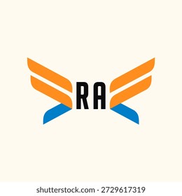 RA Initials Logo Business Template Vektorsymbol