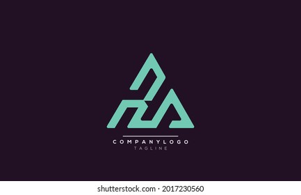 RA initials monogram letter text alphabet logo design