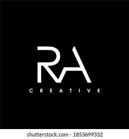 RA Letter Initial Logo Design Template Vector Illustration