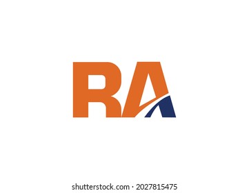 RA Letter Initial Logo Design Template Vector Illustration