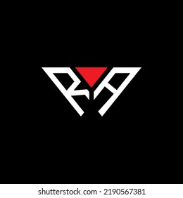 RA letter logo creative design with vector graphic, RA simple and modern logo.