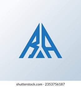 RA letter logo creative design. RA unique design.
