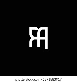 RA letter logo creative design with vector graphic RA simple and modern logo