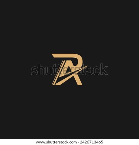 RA Letter Logo with Creative Vector Concept,
 Stock foto © 