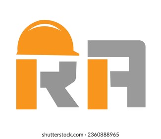 RA letter logo design elements symbols