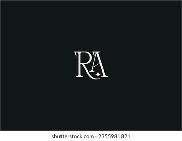 Ra Letter logo design and minimalist logo
