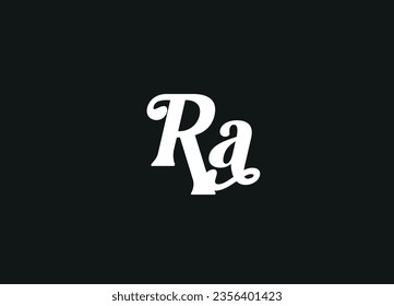 RA letter logo design and monogram logo