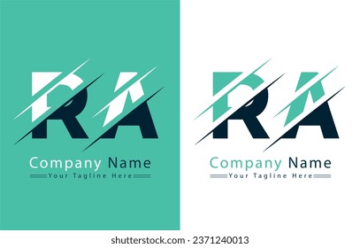RA Letter Logo Design Template. Vector Logo Illustration