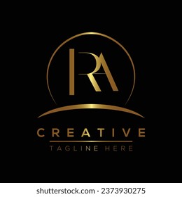Design-Vorlagen für RA-Buchstaben-Logo-Elemente. RA-Brief-Vektorlogo.