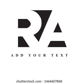 RA letter logo design & vector art