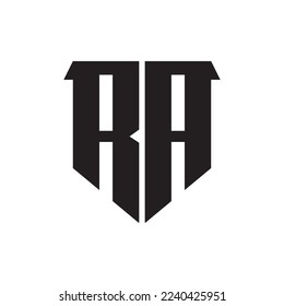 RA Letter Logo Design Vector