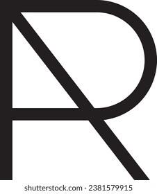 RA letter logo minimalist design, RAD letters