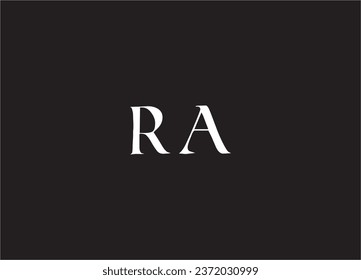 ra letter logo and monogram design
