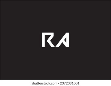 ra letter logo and monogram design