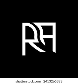 RA letter logo vector design, RA simple and modern logo. RA luxurious alphabet design  